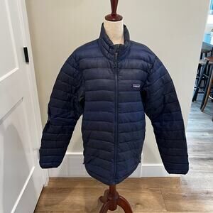 PATAGONIA Men's Down Sweater Jacket Size M In Blue